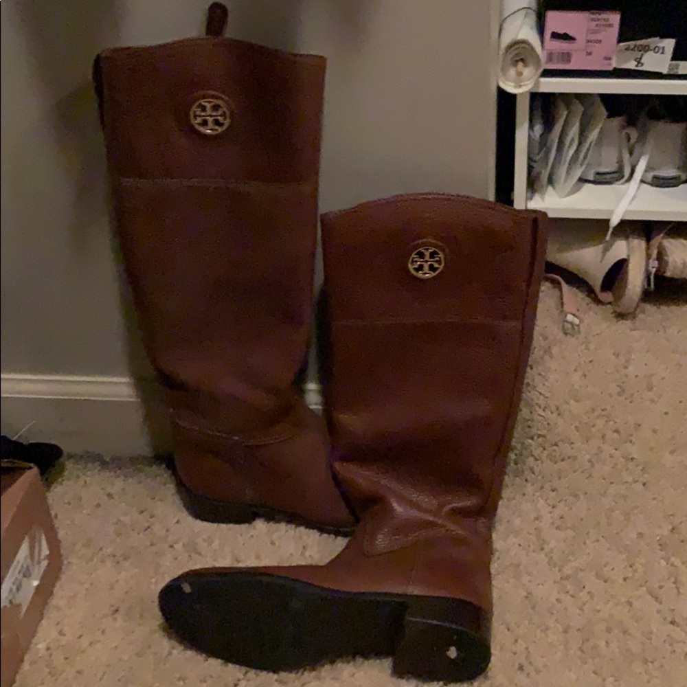 Tory Burch brown riding boot size 8